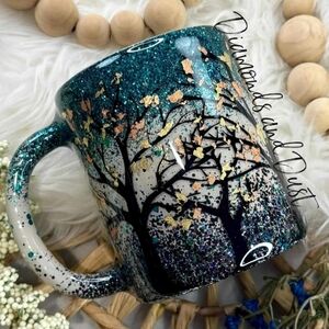 Glittered Falling Leaves 12oz Mug